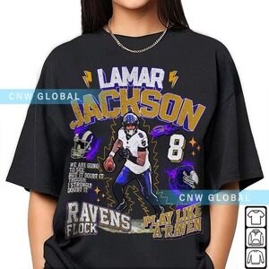 Lamar Jackson Shirt, Eagles Player, Baltimore Football Shirt